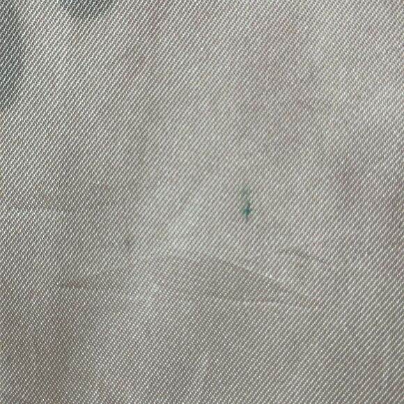 Vintage orange & black spotted mid century white polyester long scarf - Picture 6 of 9